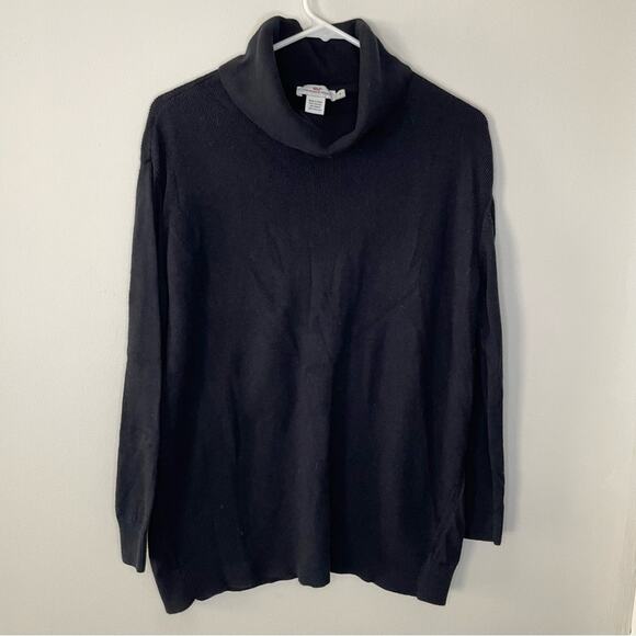 Vineyard Vines Black Turtleneck Knit Sweater Size S - Picture 1 of 5